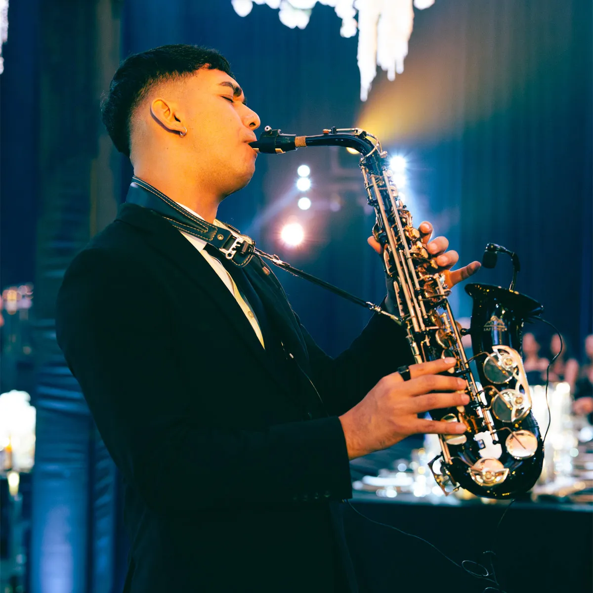 Saxofonista en vivo